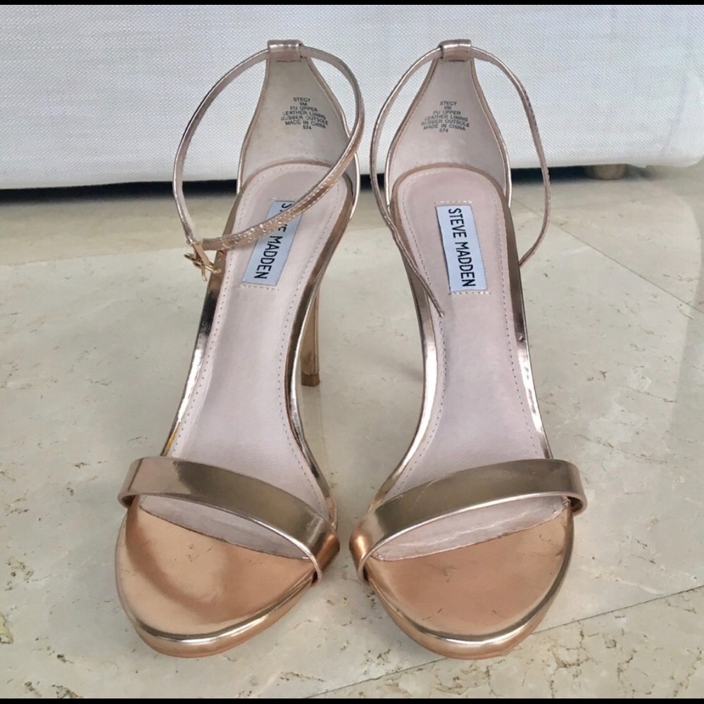 Steve Madden gold metallic sandals